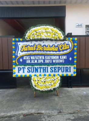 Papan Bunga Duka di Pinang Mancung